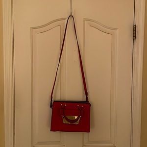 MILLY red crossbody shoulder bag purse